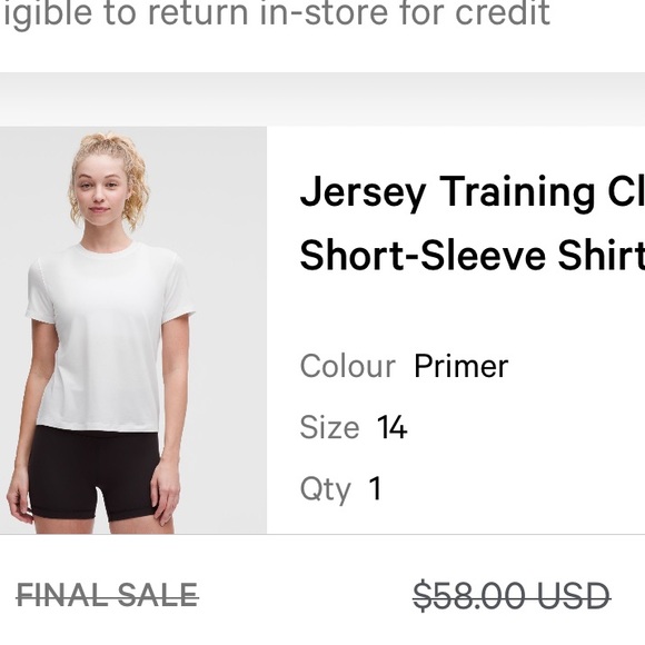 Lululemon Tee - Picture 4 of 5